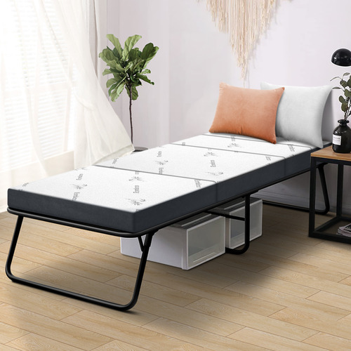 Single camp bed clearance mattress